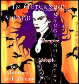 Dark Doors Sanguinolentus Vampire Award